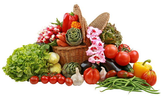 Seasonal Fresh Vegetables Gift Basket
